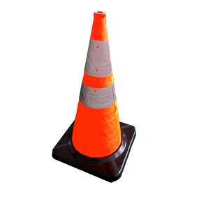 Traffic Cone Manufacturer - 28-Inch Orange Red Collapsible Rubber