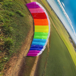 Stunt Kite Manufacturer - Double Line Rainbow Frameless Parafoil