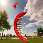 Parafoil Kite Factory - 2.5m Red Dual Line Power Braid