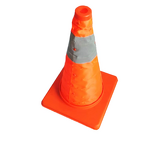 Traffic Cone Supplier - 45cm Retractable LED Light Reflective