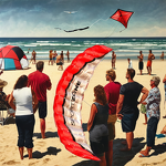 Parafoil Kite Factory - 2.5m Red Dual Line Power Braid