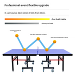 Table Tennis Table Factory - Foldable MDF Movable Net Indoor