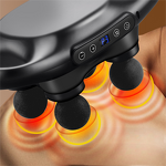 Body Massager Supplier - High Quality 4-Head Handheld Gun