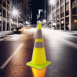 Traffic Cone Factory - 28-Inch Green Collapsible 1.8 Kg