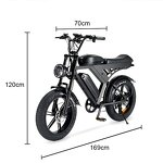 Electric Bike Manufacturer - 500W Retro Moped 48V Fat Tire