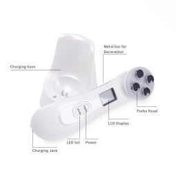 LED美容面部护理机射频射频家用加热EMS沙龙质量面部提升仪器痤疮治疗