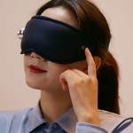 无线气压眼部按摩器可充电振动冷热放松眼部按摩器