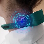 专业医疗保健疼痛缓解电脉冲颈部按摩器USB充电加热振动颈部按摩机