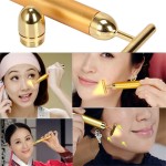 热卖面部按摩美容产品护肤24k面部提升装置v形面部提升高振动面部美容工具