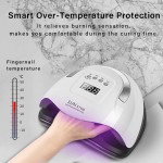 2025 SUN X7 MAX UV光指甲烘干机便携式电子美容小工具，用于家庭美甲清漆，具有智能感应功能