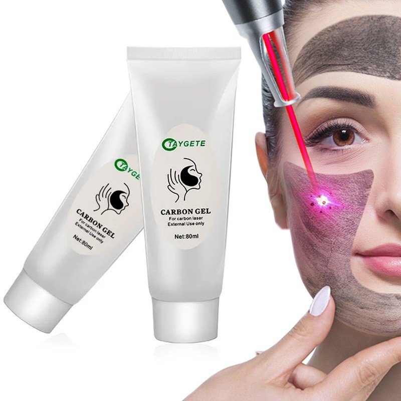 Carbon Gel Black Face Cream Mask Facial Deep Cleaning Support Laser Active Nano Toner Skin Rejuvenation Laser Carbon Cream Gel