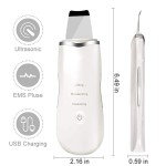 超声波皮肤擦洗器黑头去除器皮肤清洁工具深层清洁超声波皮肤抹刀