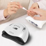 2025 SUN X7 MAX UV光指甲烘干机便携式电子美容小工具，用于家庭美甲清漆，具有智能感应功能