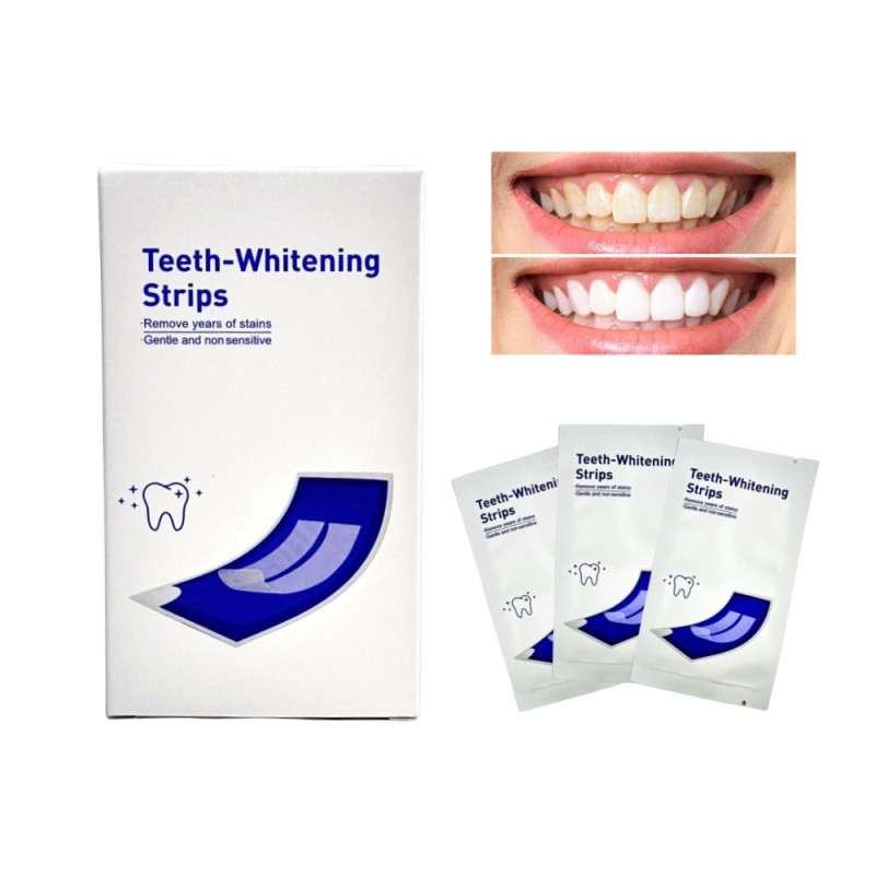 Professional Teeth Whitening Strips  Oral Hygiene at Home Teeth Whitener Dental Strips 7pairs Whitening Teeth Strips