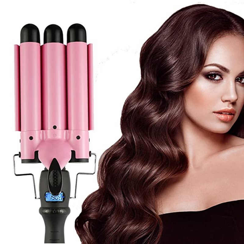 Professional Hair Curler Set Women Waver Hair Styling Tools Electronic 3 Barrel Hair Waver Curling Iron Wand