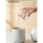 USB可充电1000ml迷你超声波空气加湿器电子双喷冷雾用于卧室运动娱乐