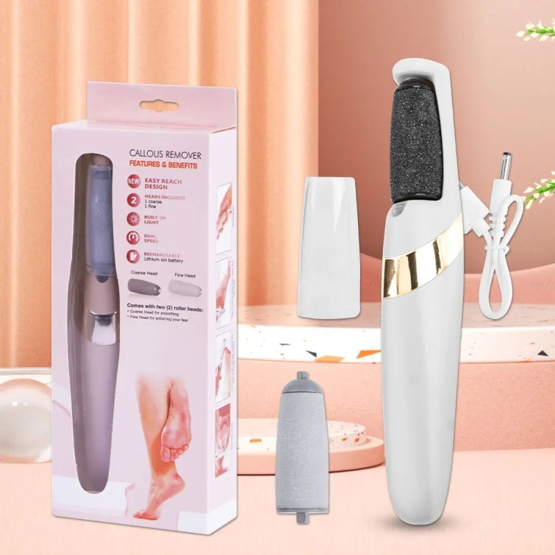 Electronic Gadgets Profesional Foot Grinder USB Rechargeable Scrub Pedicure Machine Electric Foot File Callus Remover