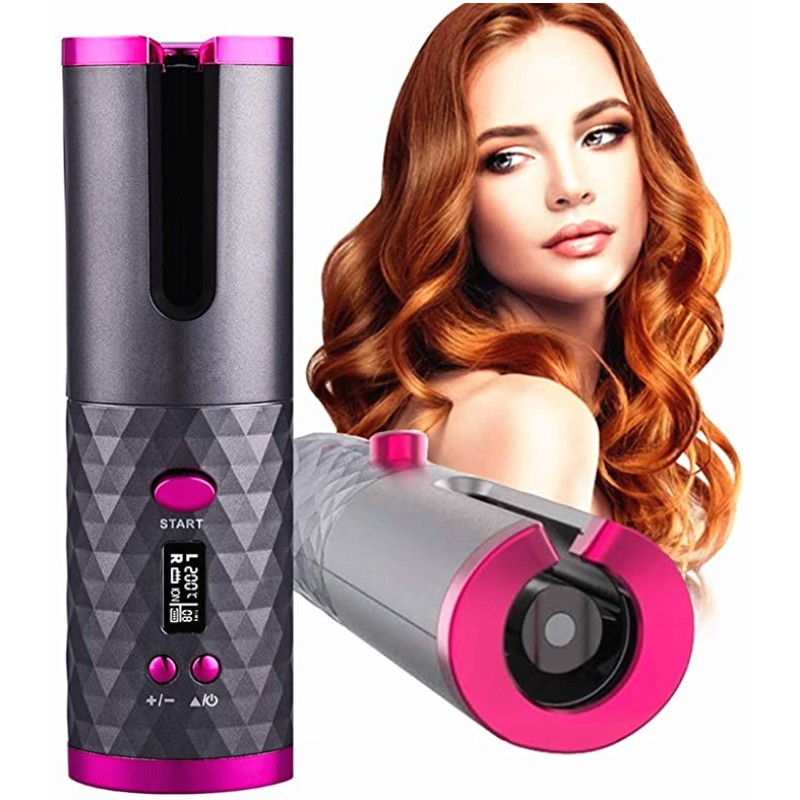 Best Selling Products 2024 Auto Hair Curling Iron Ceramic Rotating Air Curler  Wand Styler Electronic Hair Magic Wand Curler