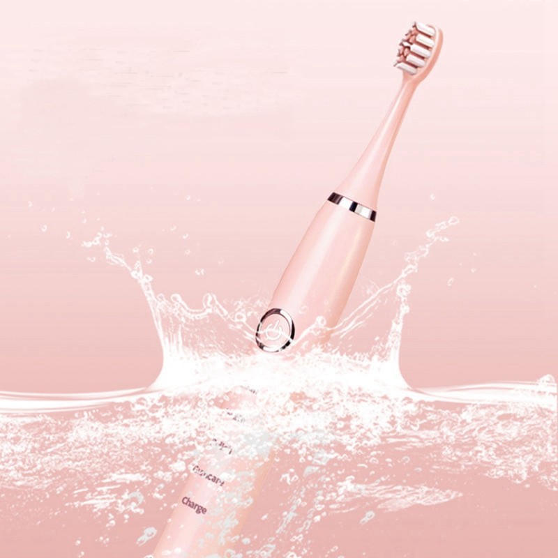 2024 Newest Sonic Electric Toothbrush Smart Rechargeable 4 Whitening Brush Heads IPX7 Waterproof for Adults Beauty Personal Care