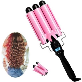 Electric  Deep Wave Three Barrel Curling Iron Professional Hair Straightener Hair Curler Machine Mini Wave Hair Curler