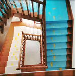 Painter Cover Felt Manufacturer - Blue Decorative Sticky Floor