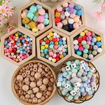 Silicone Beads Supplier - Cute Cartoon Animal Large Hole Spacer for DIY Crafts