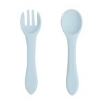 Baby Spoon Fork Set Factory - Kitchen Silicone Infant Training Spoon Set