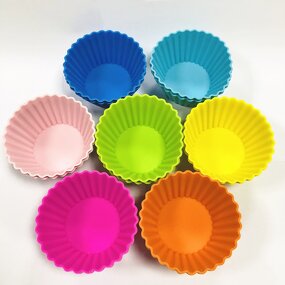 Baking Liners Factory - Reusable Nonstick Heat Resistant Cupcake Silicone Mold