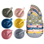 School Bowl Set Manufacturer - Wholesale BPA-Free Custom Logo Silicone Bib Spoons
