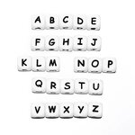 Silicone Alphabet Beads Supplier - Colorful Cube Shape DIY for Hair Keychains Pens
