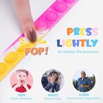 Silicone Bracelet Factory - Popular Wholesale Pop Fidget Bracelet Promotion Toy