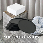 Silicone Cup Mat Supplier - Customized Logo BPA-Free 5mm Thick Classic Style