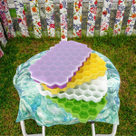 Ice Cube Mold Manufacturer - Customized Logo Reusable BPA-Free 37-Cavity Honeycomb