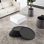 Silicone Cup Mat Supplier - Customized Logo BPA-Free 5mm Thick Classic Style