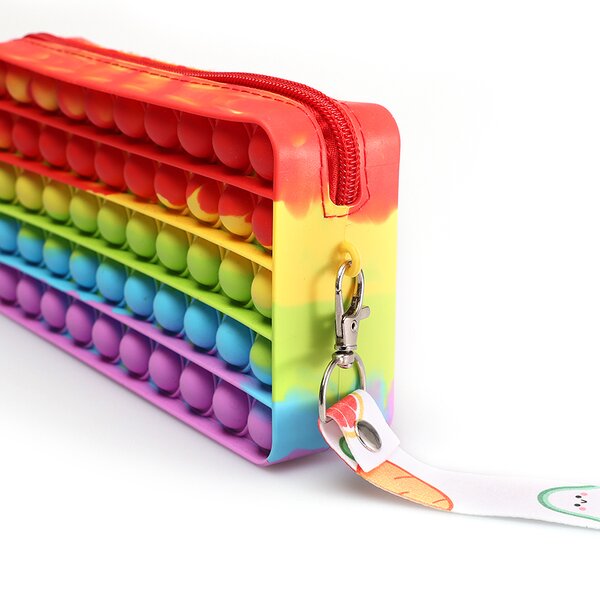 Push Bubble Bag Supplier - 2023 Stress Relief Puzzle Bubble Silicone Pencil Case