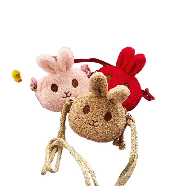 Kids Bag Factory - New Cartoon Rabbit Plush Mini Girl Purse Baby Children