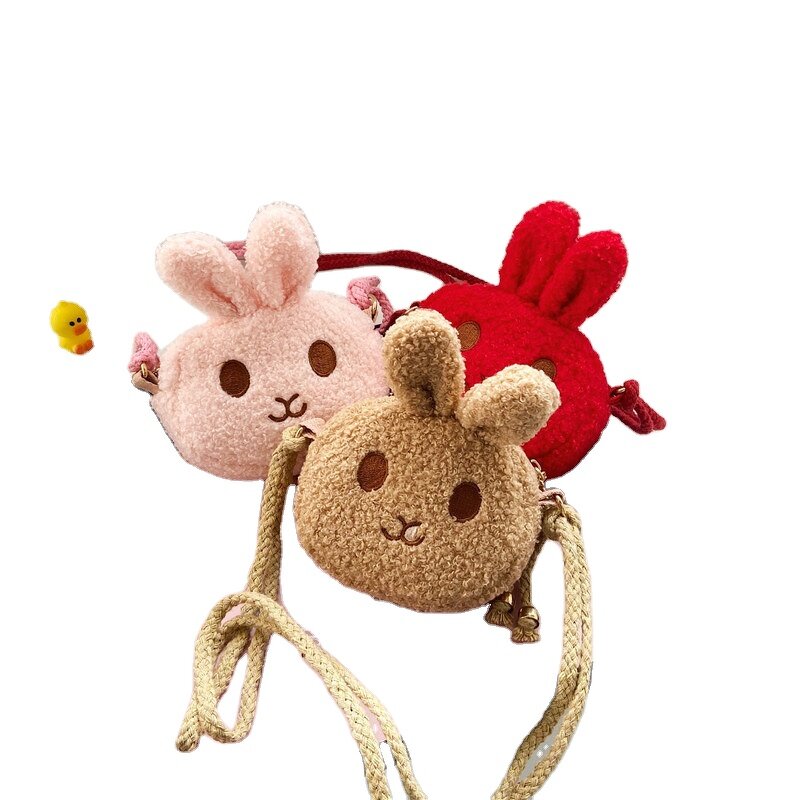 Kids Bag Factory - New Cartoon Rabbit Plush Mini Girl Purse Baby Children