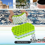 Ice Cube Mold Manufacturer - Custom Logo 37-Grid Honeycomb Portable Quick-Frozen