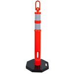 Warning Post Manufacturer - Rubber Base T-top PE Orange