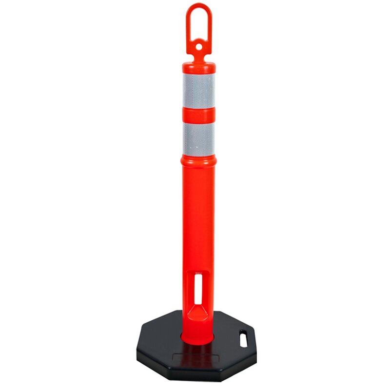 Warning Post Manufacturer - Rubber Base T-top PE Orange