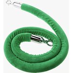 Stanchion Rope Manufacturer - Polished Silver Golden Hooks Red