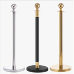 Barrier Post Supplier - 95cm Black Gold Stainless Steel