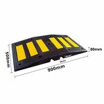 Speed Bump Manufacturer - Yellow-Black Rubber Traffic Safety