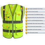 Reflective Jacket Manufacturer - LED High Vis Mesh Pockets Vest