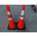 Traffic Cone Supplier - 36" PVC with Reflective Collar