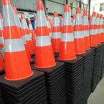 Traffic Cone Manufacturer - 75cm Orange Red PVC with Rubber Base