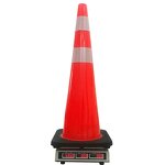 Traffic Cone Supplier - 36" PVC with Reflective Collar