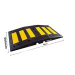 Speed Bump Manufacturer - Yellow-Black Rubber Traffic Safety