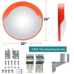 Convex Mirror Manufacturer - PC Black Blue Parking Safety