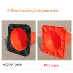 Traffic Cone Supplier - Solar LED Orange Collapsible 70cm